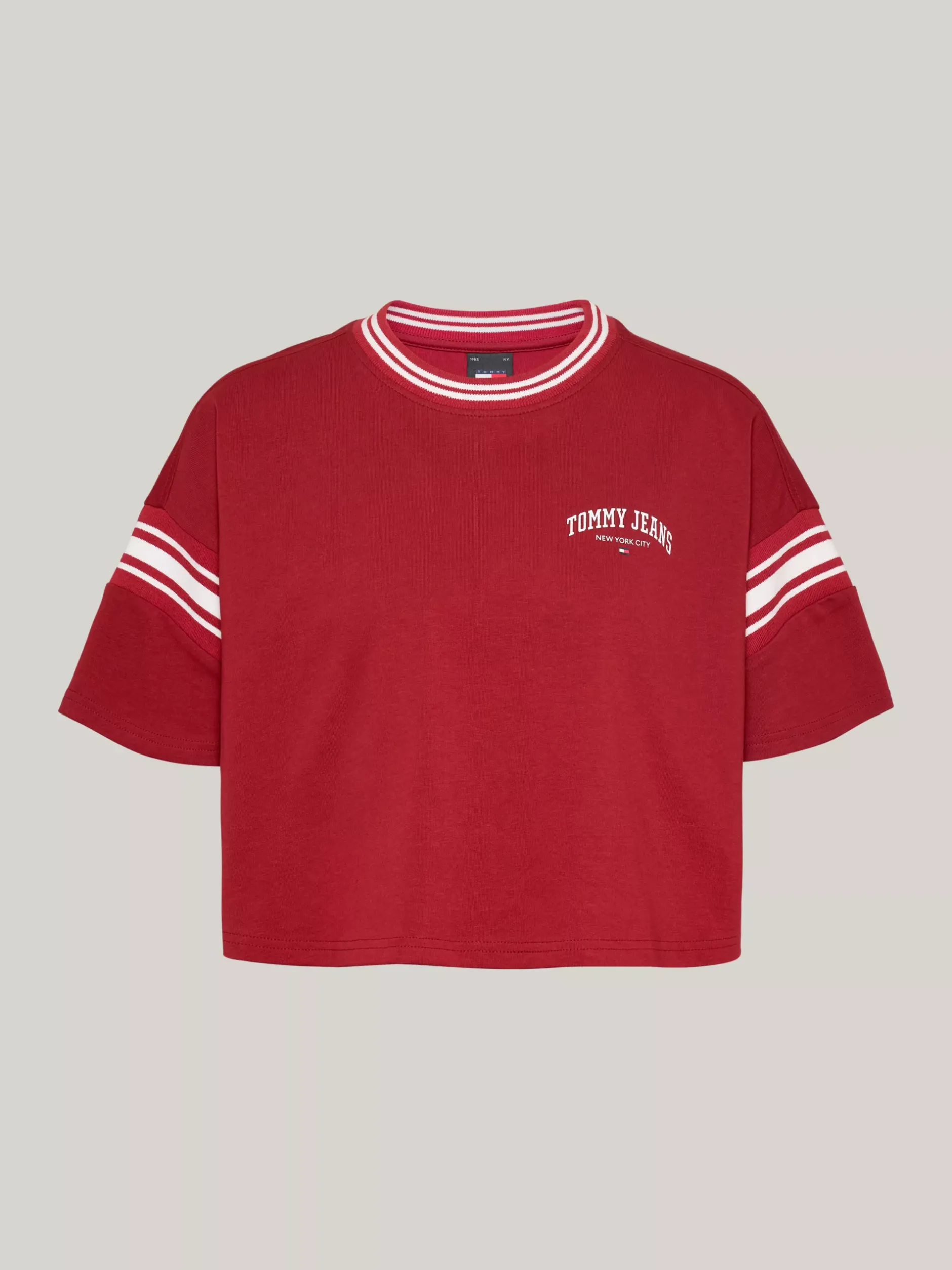 T-Shirty*Tommy Hilfiger Luźny T-shirt W Stylu Varsity REGATTA RED