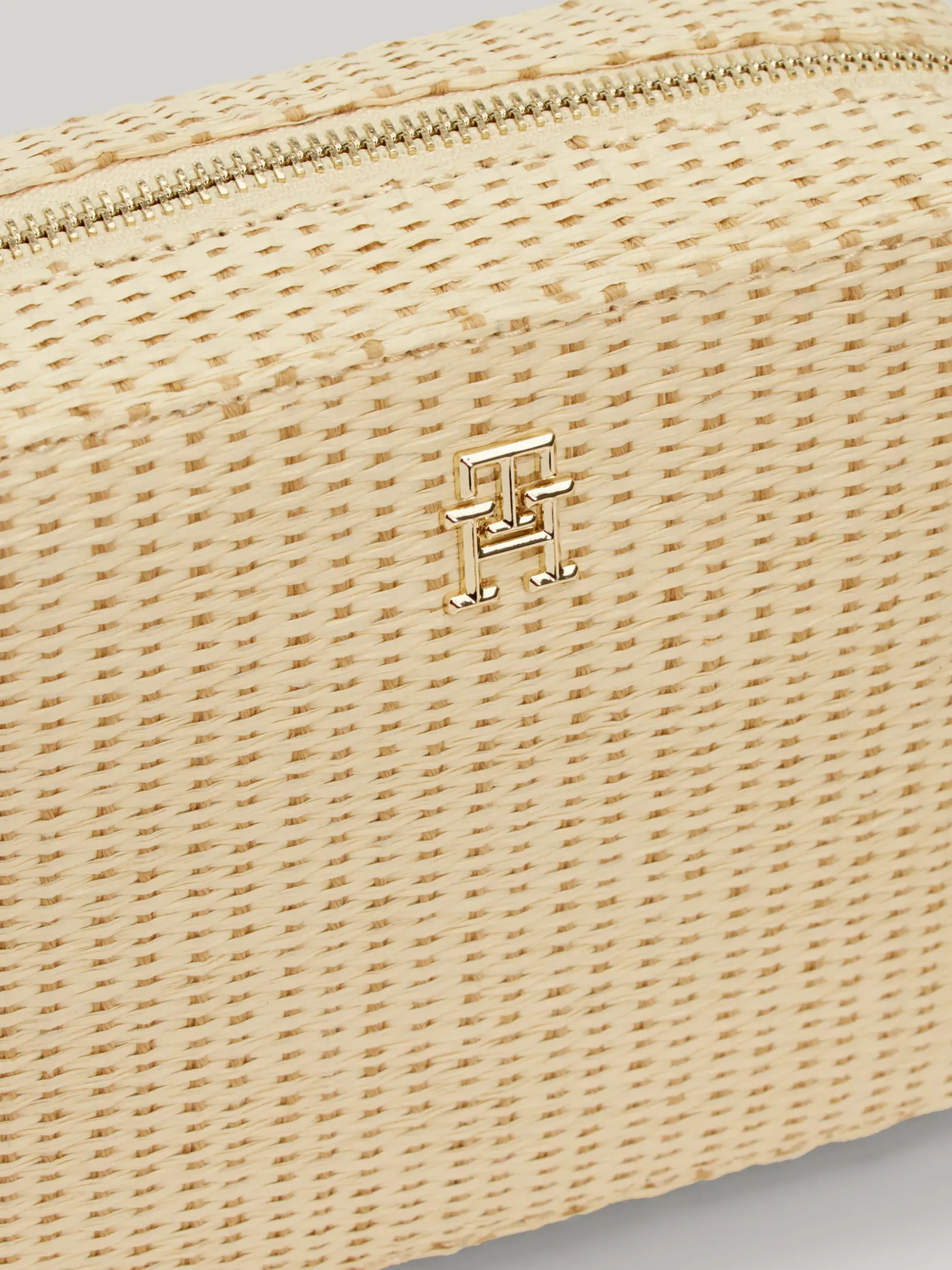 Torebki Na Pasku*Tommy Hilfiger Mała Słomkowa Torebka City Na Ramię NATURAL RAFFIA