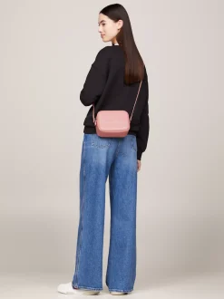 Torebki Na Pasku*Tommy Hilfiger Mała Torebka Essential Z Wytłoczonym Logo CHALKY PINK