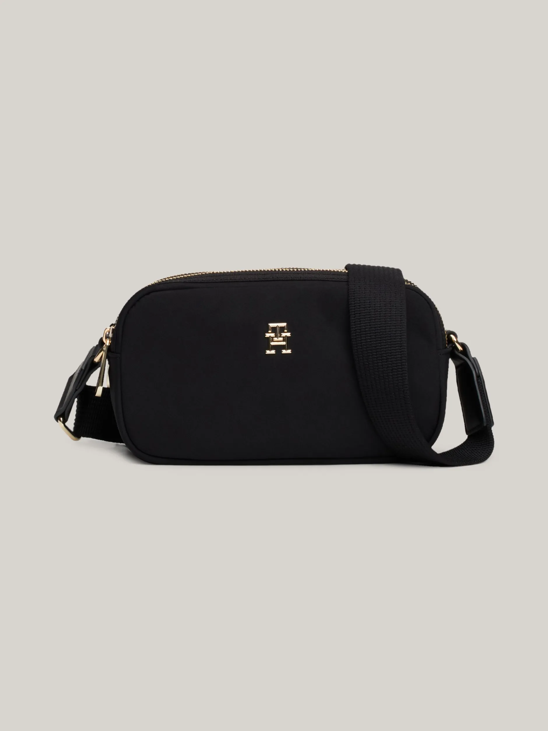 Torebki Na Pasku*Tommy Hilfiger Mała Torebka TH Monogram BLACK