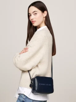 Torebki Na Pasku*Tommy Hilfiger Mała Torebka Z Logo Essential DARK NIGHT NAVY