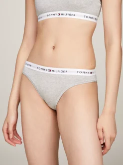 Figi|Bielizna*Tommy Hilfiger Majtki Icon Z Powtarzanym Logo LIGHT GREY HEATHER