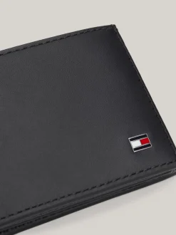 Portfele & Breloczki Do Kluczy*Tommy Hilfiger Mały Elegancki Portfel Skórzany BLACK