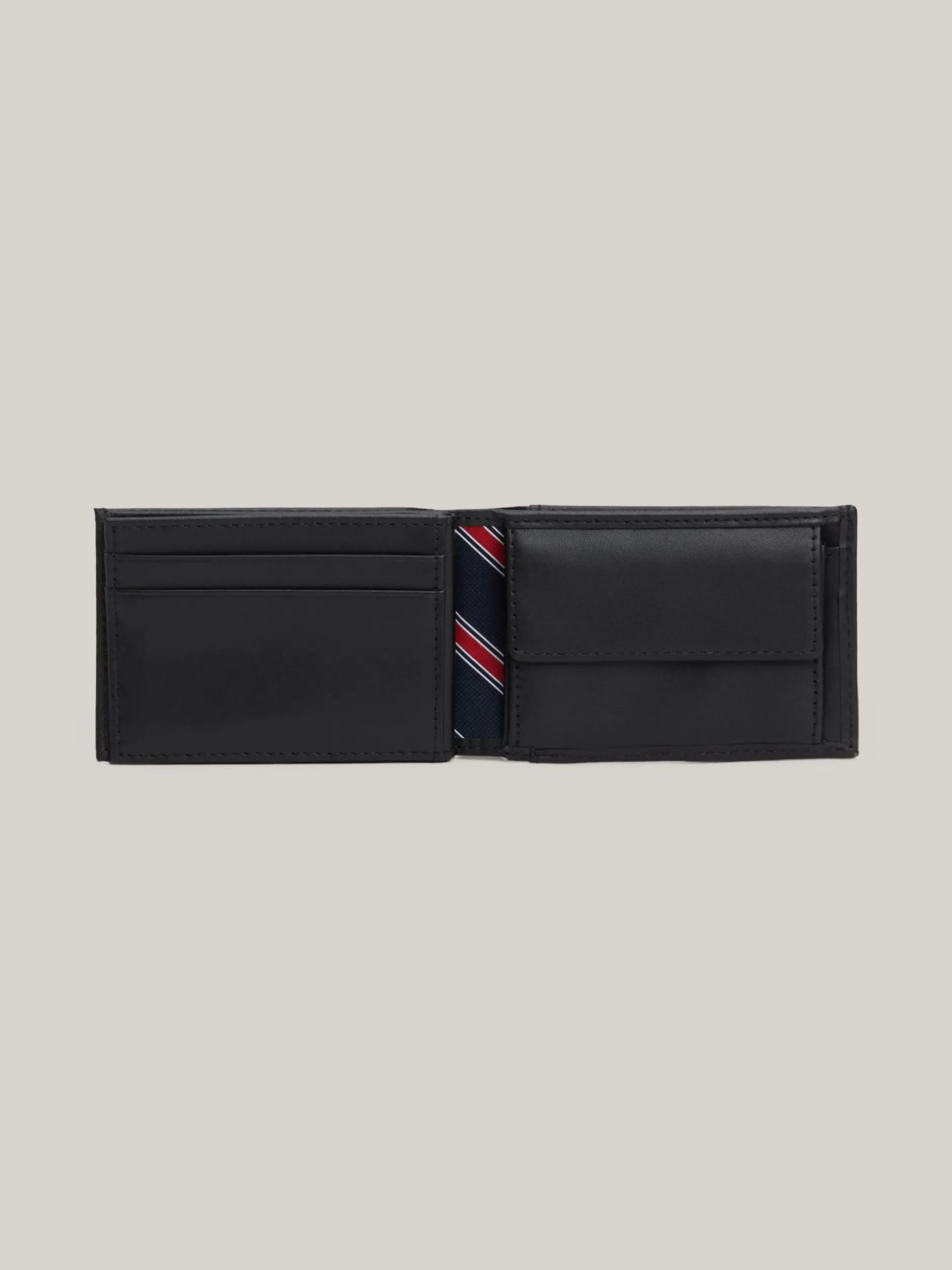 Portfele & Breloczki Do Kluczy*Tommy Hilfiger Mały Elegancki Portfel Skórzany BLACK