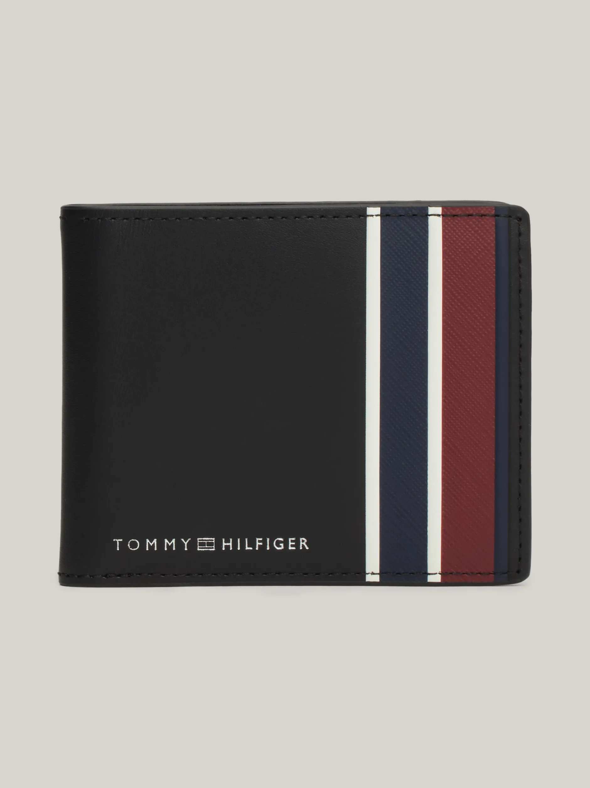 Portfele & Breloczki Do Kluczy*Tommy Hilfiger Mały Portfel Skórzany Corporate Na Karty BLACK