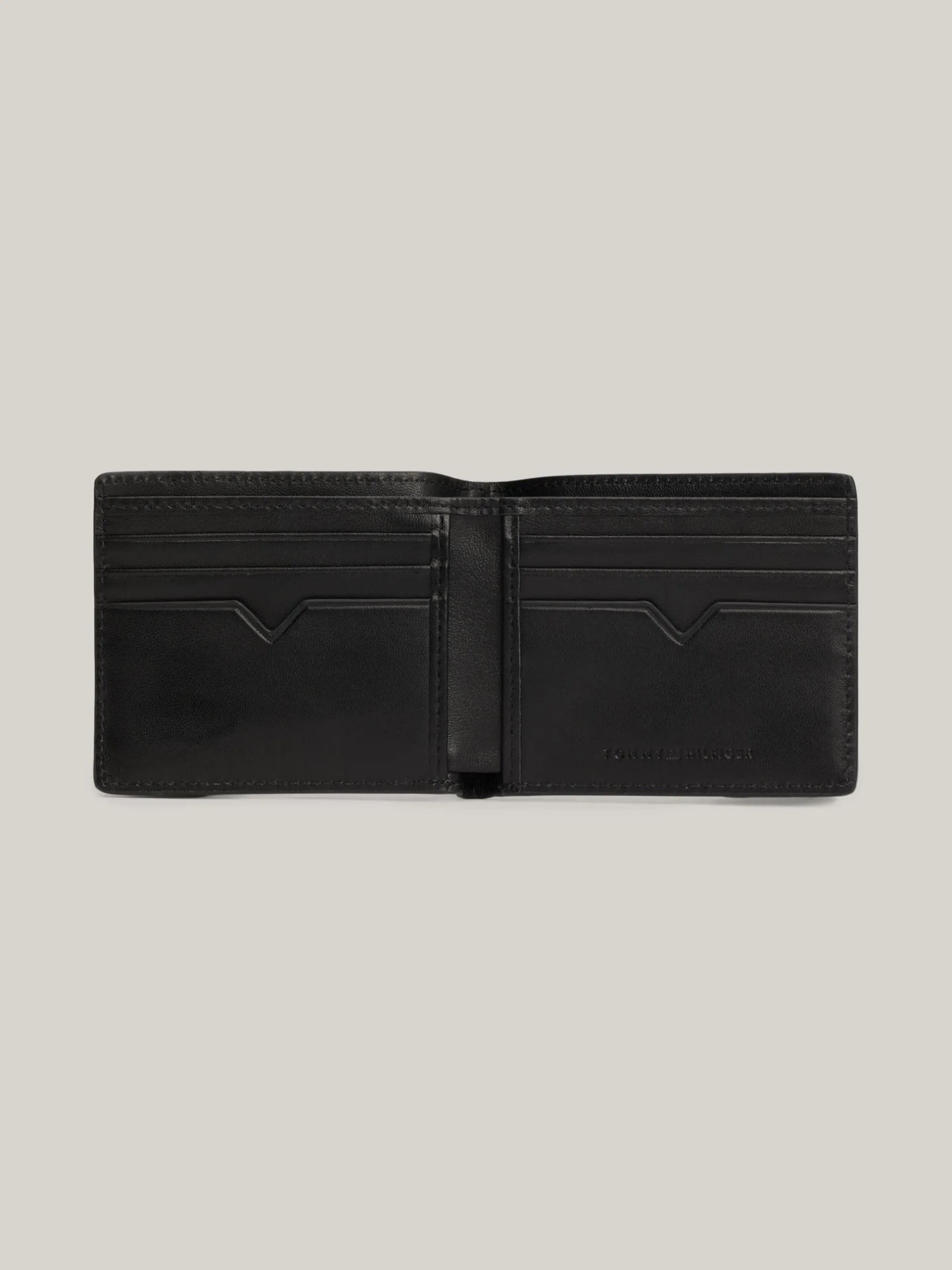 Portfele & Breloczki Do Kluczy*Tommy Hilfiger Mały Portfel Skórzany Corporate Na Karty BLACK
