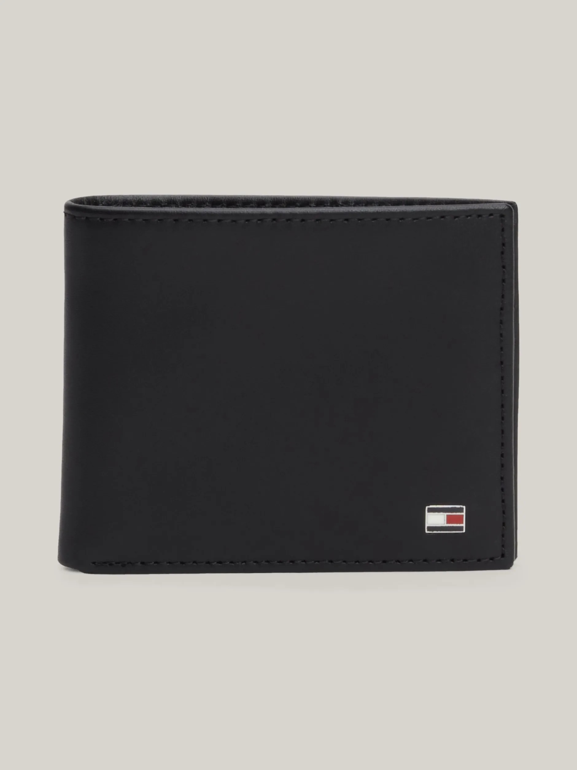 Portfele & Breloczki Do Kluczy*Tommy Hilfiger Mały Portfel Z Ozdobnym Wytłoczeniem BLACK