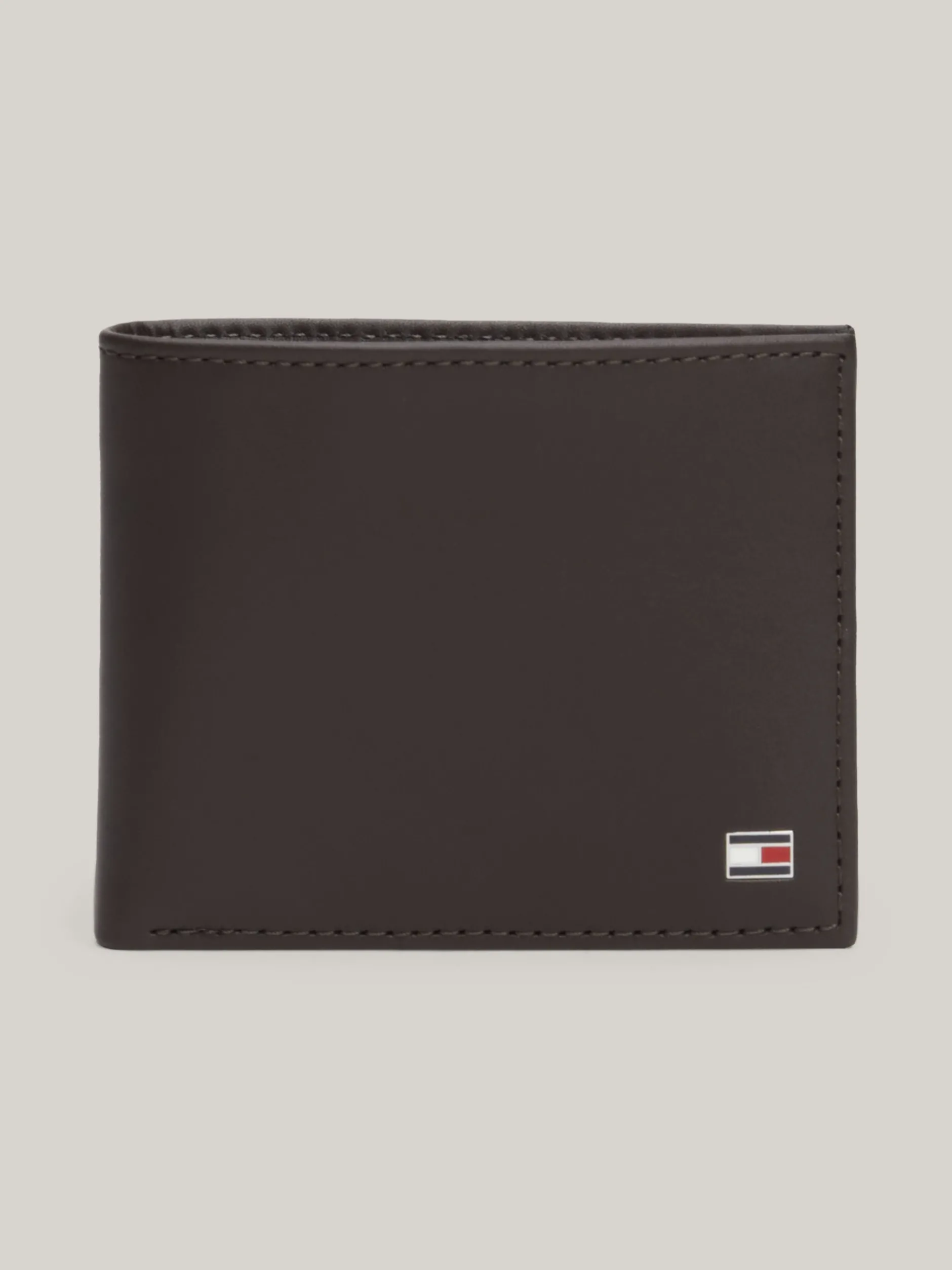 Portfele & Breloczki Do Kluczy*Tommy Hilfiger Mały Portfel Z Ozdobnym Wytłoczeniem BROWN