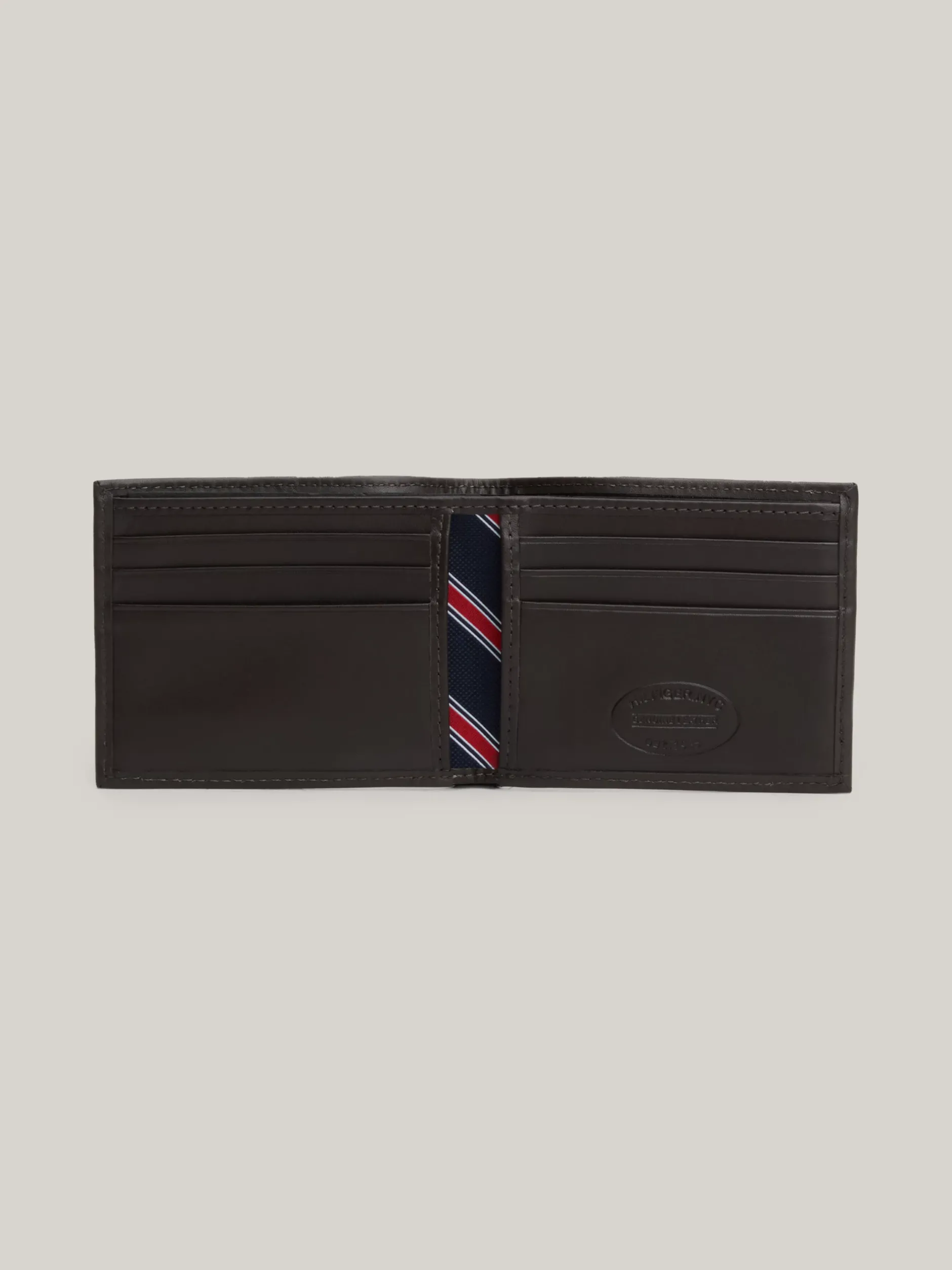 Portfele & Breloczki Do Kluczy*Tommy Hilfiger Mały Portfel Z Ozdobnym Wytłoczeniem BROWN