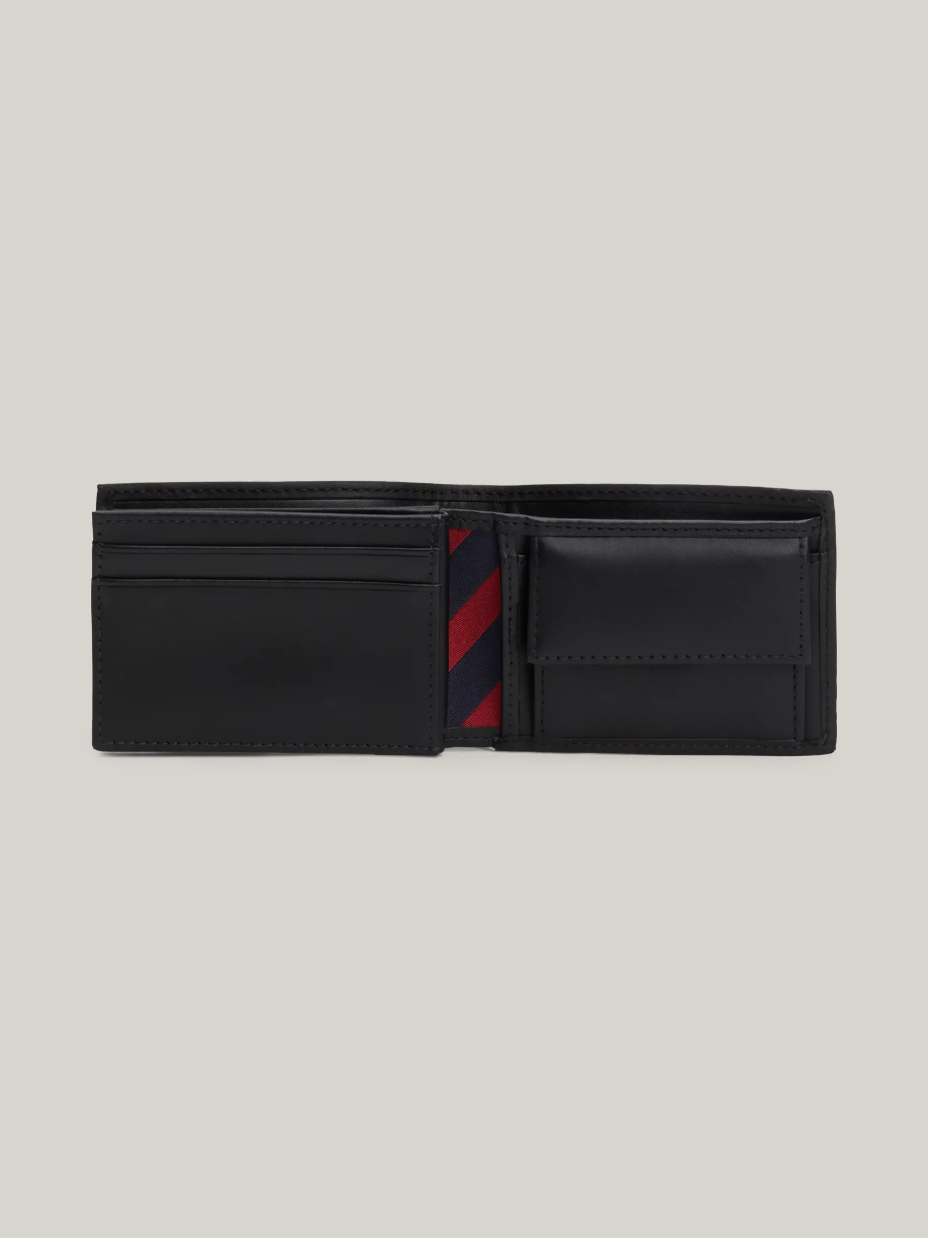 Portfele & Breloczki Do Kluczy*Tommy Hilfiger Mały Skórzany Portfel BLACK