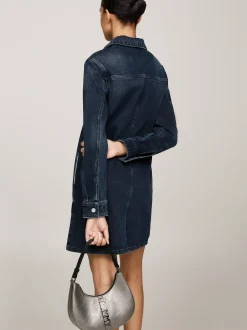 Torby Na Ramię*Tommy Hilfiger Metaliczna Torebka Na Ramię City PEWTER