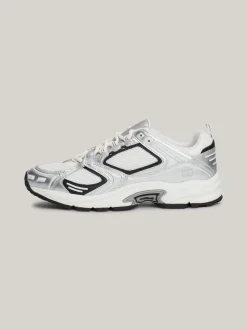 Sneakersy*Tommy Hilfiger Metaliczne Buty Do Biegania SILVER