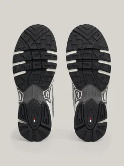 White Trainers|Sneakersy*Tommy Hilfiger Metaliczne Buty Sportowe BLACK