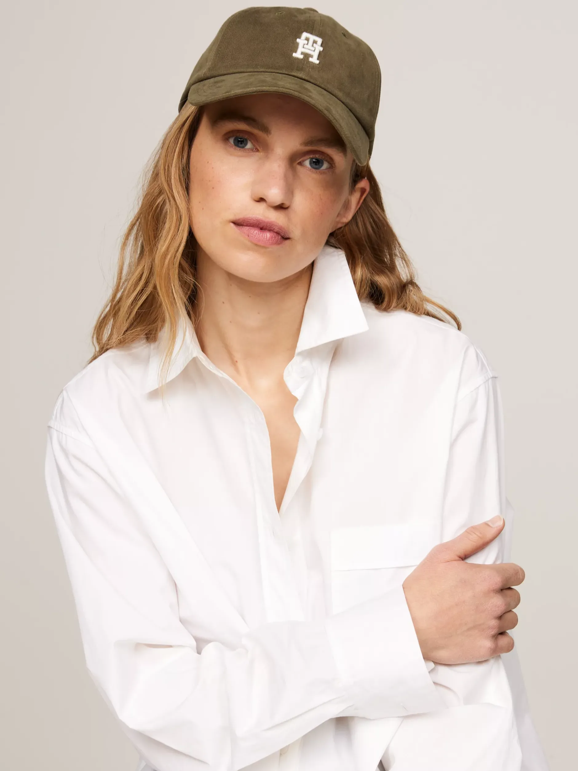 Czapki Z Daszkiem|Czapki I Szaliki*Tommy Hilfiger Miękka Czapka Z Daszkiem UTILITY OLIVE