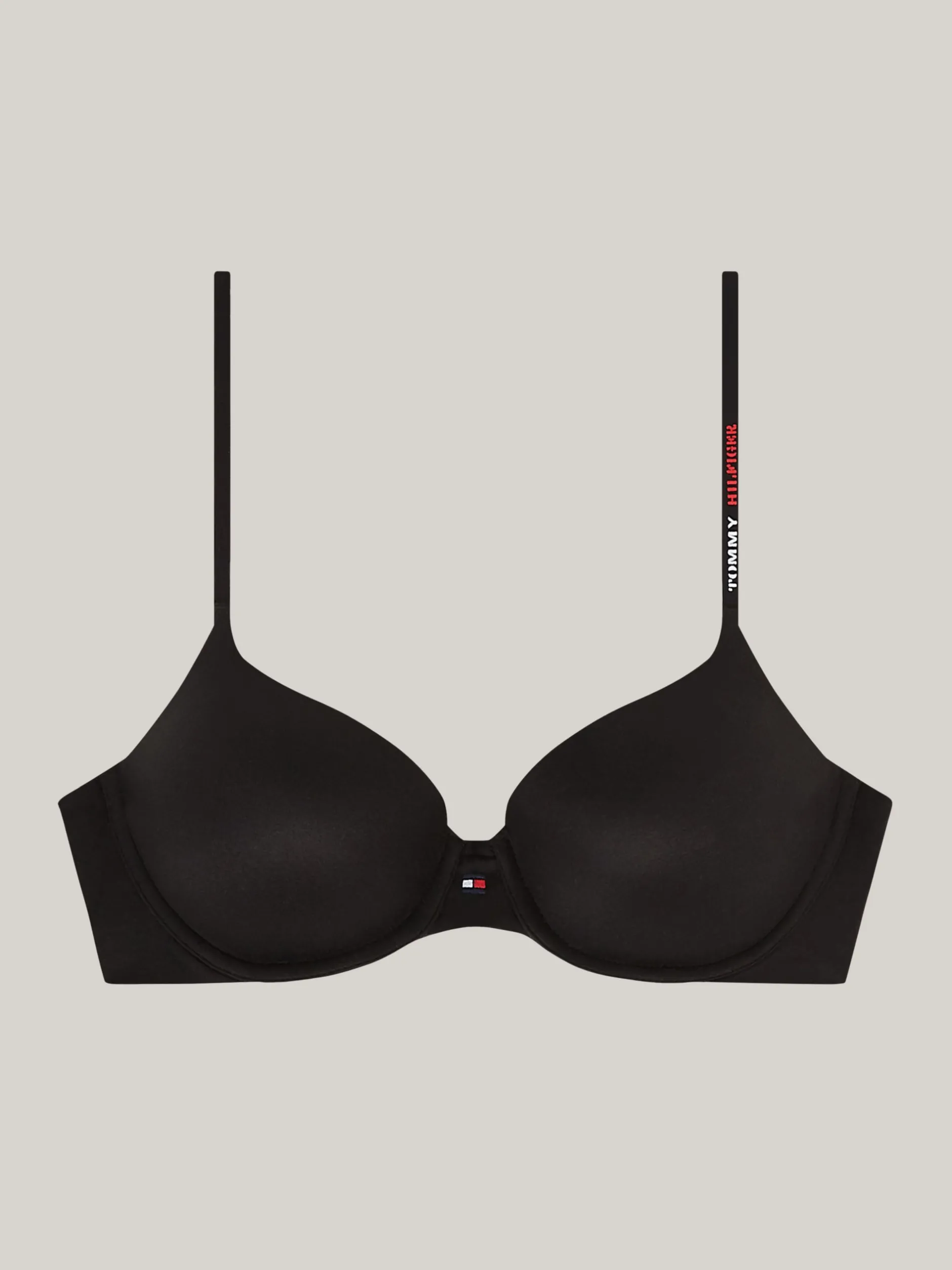 Biustonosze|Bielizna*Tommy Hilfiger Miękki W Dotyku Biustonosz Push-up BLACK