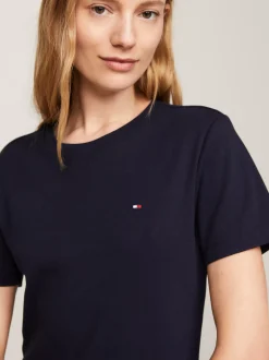Sukienki*Tommy Hilfiger Minisukienka T-shirtowa O Wąskim Kroju DESERT SKY