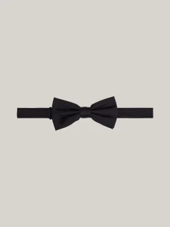 Krawaty & Poszetki*Tommy Hilfiger Muszka Z Jedwabiu BLACK