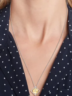 Biżuteria*Tommy Hilfiger Naszyjnik Z Pozłacaną Kulą TWO TONE