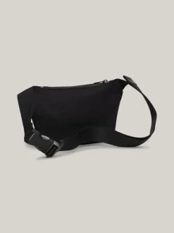 Torebki Na Pasku*Tommy Hilfiger Nerka Z Kolekcji Casual Z Naszywką Z Logo BLACK
