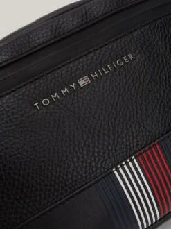 Torebki Na Pasku*Tommy Hilfiger Nerka Z Metalowym Logo BLACK