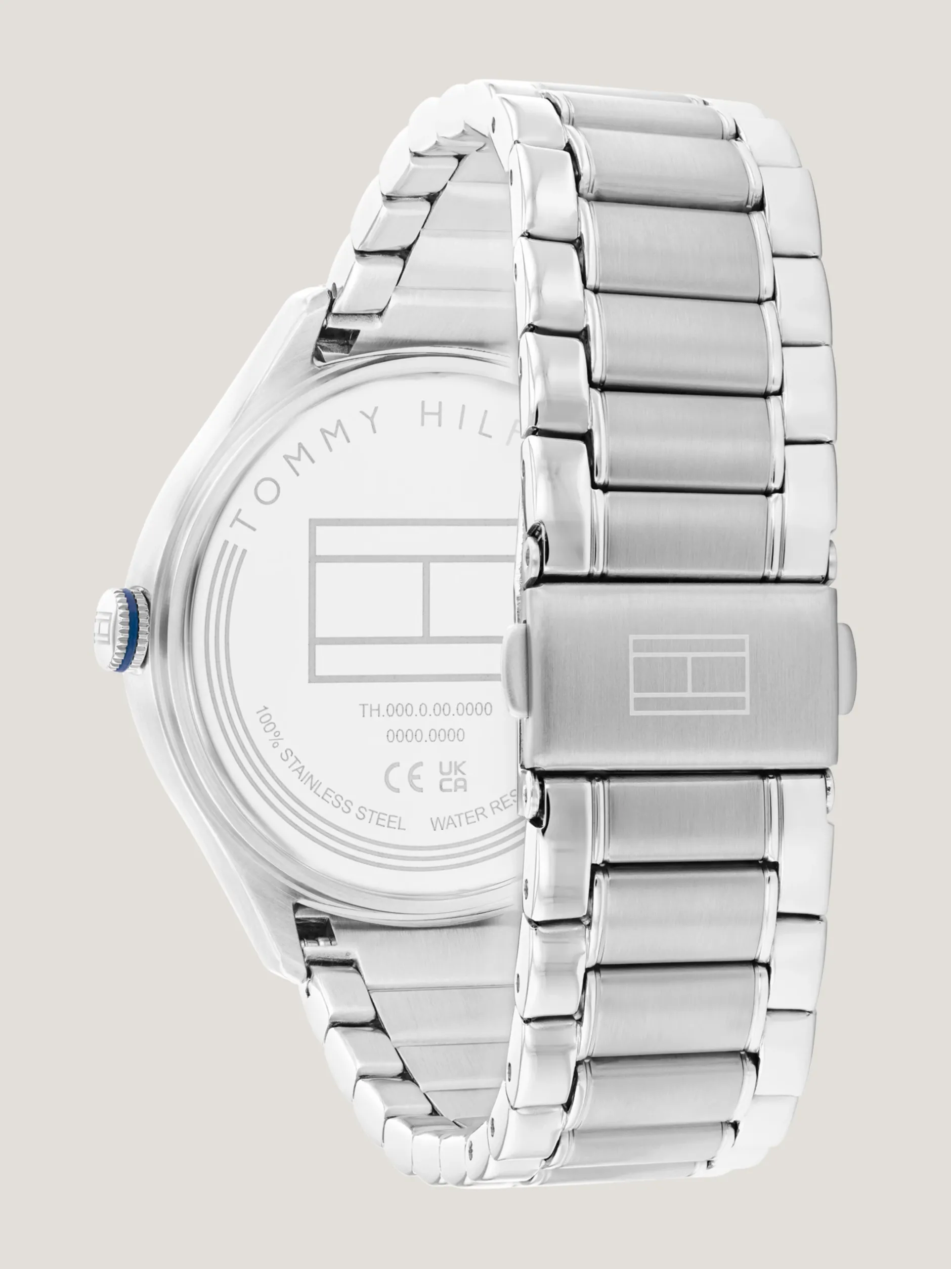 Zegarki*Tommy Hilfiger Niebieski Zegarek Ze Stali Nierdzewnej SILVER