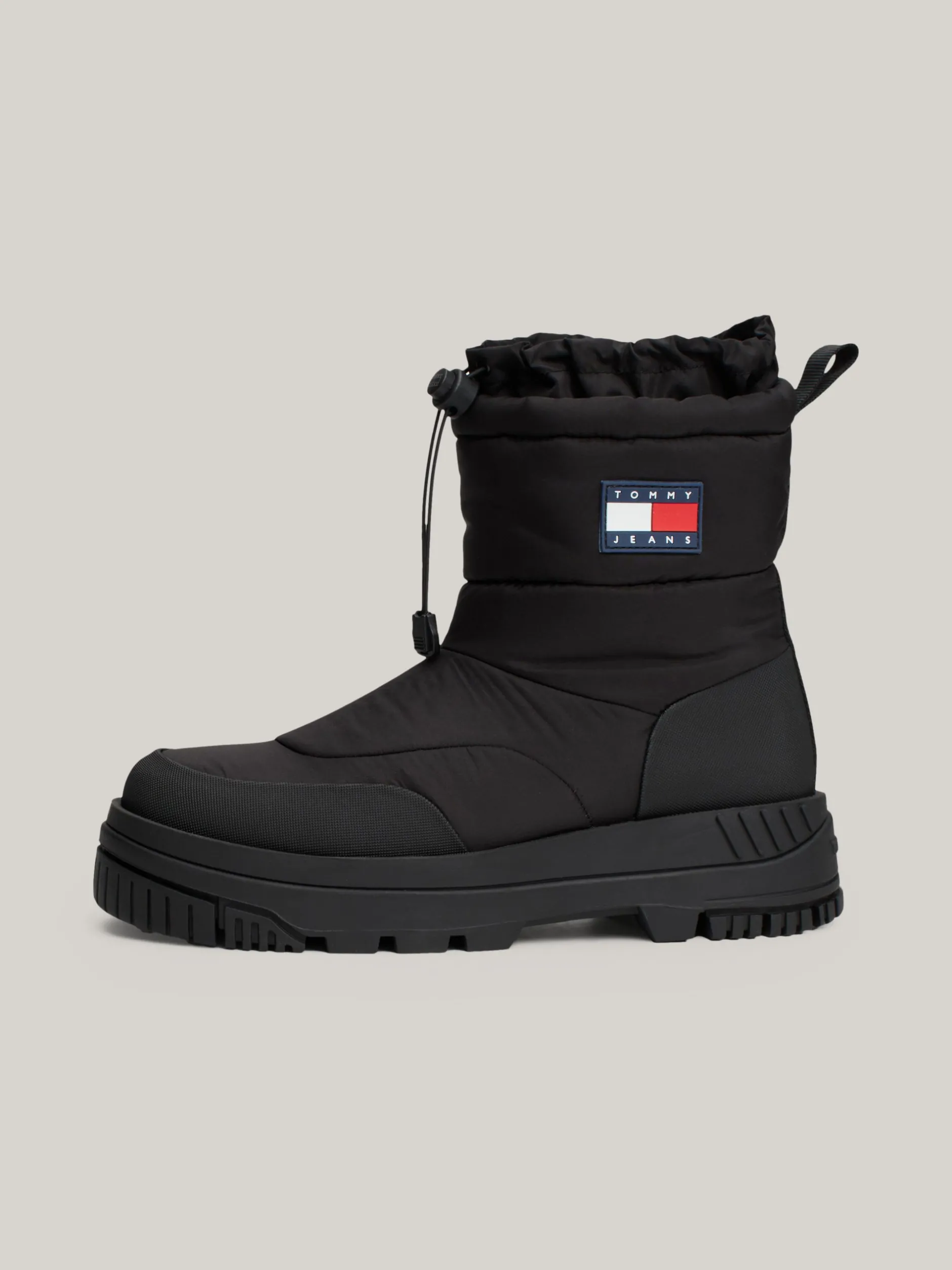 Buty*Tommy Hilfiger Śniegowce Na Grubej Podeszwie Z Logo BLACK