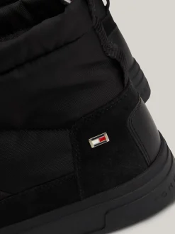 Botki*Tommy Hilfiger Śniegowce Z Regulowanymi Troczkami BLACK