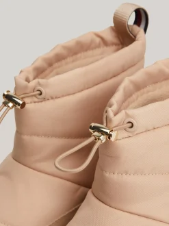 Botki*Tommy Hilfiger Śniegowce Z Regulowanymi Troczkami MISTY BLUSH