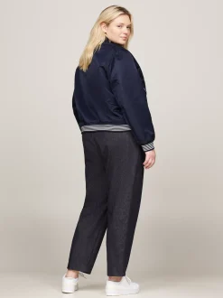 Kurtki & Płaszcze*Tommy Hilfiger Nieprzemakalna Kurtka Bomber Curve Varsity DESERT SKY