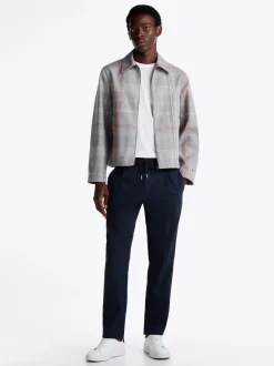 Kurtki & Płaszcze*Tommy Hilfiger Nieprzemakalna Kurtka Koszulowa Na Zamek MEDIUM GREY HEATHER
