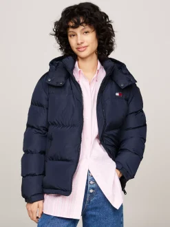 Kurtki & Płaszcze*Tommy Hilfiger Nieprzemakalna Kurtka Puchowa Alaska DARK NIGHT NAVY