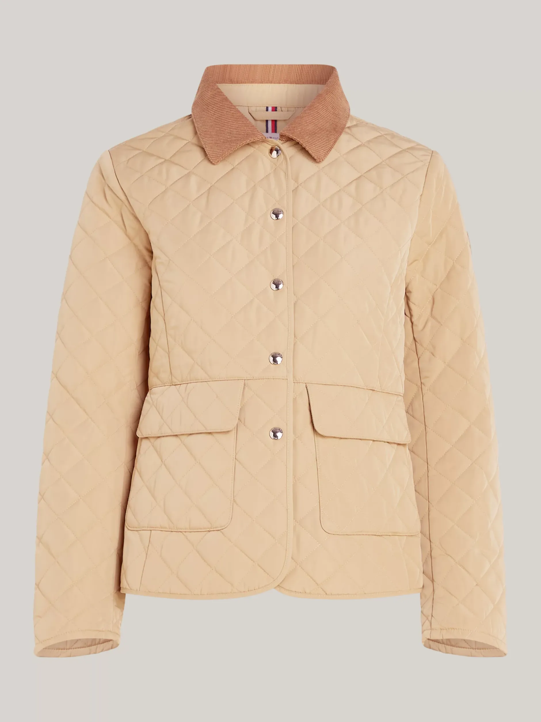 Kurtki & Płaszcze*Tommy Hilfiger Nieprzemakalna Kurtka Z Pikowaniem CLASSIC KHAKI