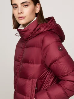 Kurtki & Płaszcze*Tommy Hilfiger Nieprzemakalna Kurtka Z Puchowym Wypełnieniem DEEP ROUGE