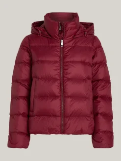 Kurtki & Płaszcze*Tommy Hilfiger Nieprzemakalna Kurtka Z Puchowym Wypełnieniem DEEP ROUGE