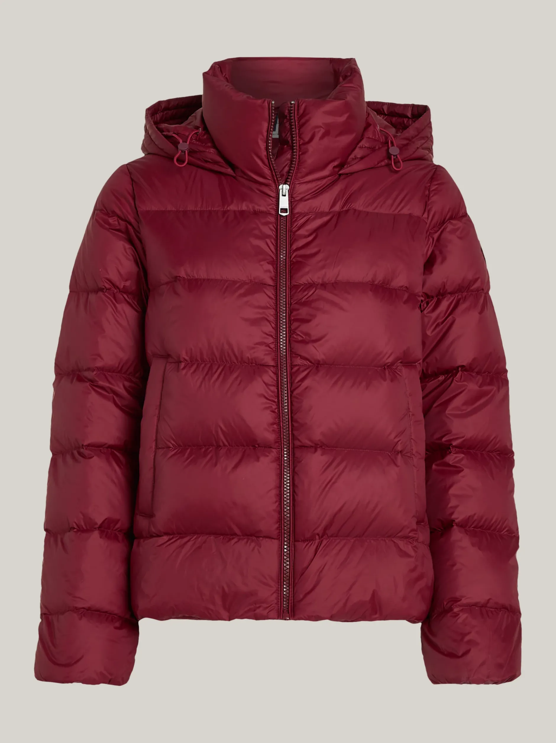 Kurtki & Płaszcze*Tommy Hilfiger Nieprzemakalna Kurtka Z Puchowym Wypełnieniem DEEP ROUGE