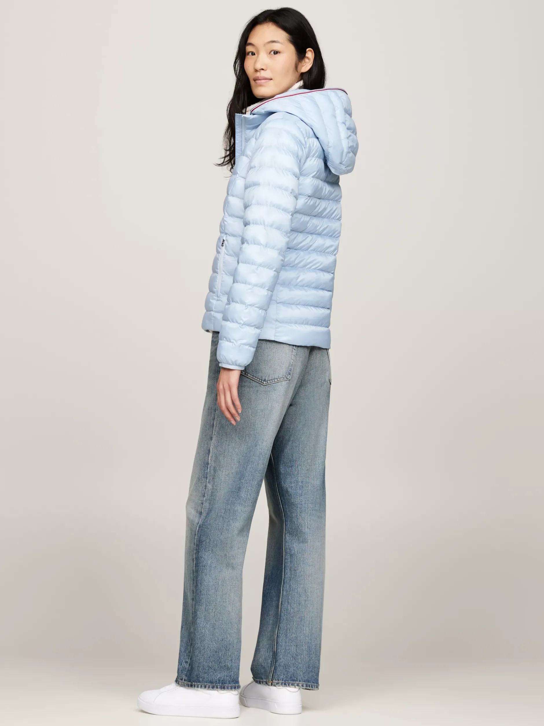 Kurtki & Płaszcze*Tommy Hilfiger Nieprzemakalna Ocieplana Kurtka BREEZY BLUE