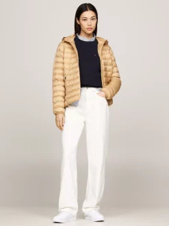 Kurtki & Płaszcze*Tommy Hilfiger Nieprzemakalna Ocieplana Kurtka CLASSIC KHAKI