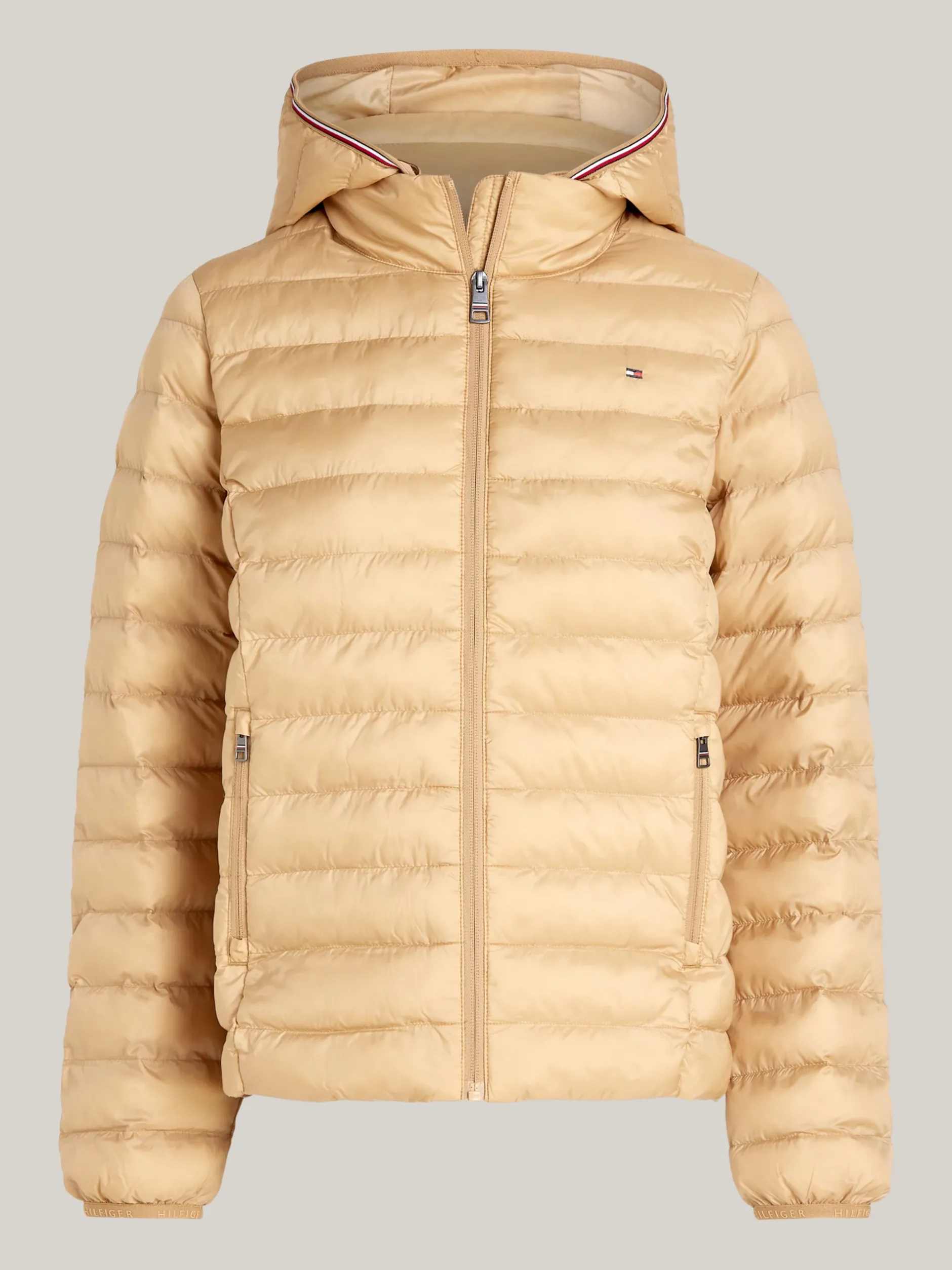 Kurtki & Płaszcze*Tommy Hilfiger Nieprzemakalna Ocieplana Kurtka CLASSIC KHAKI