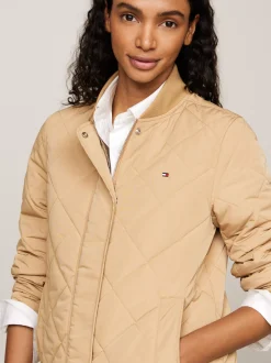 Kurtki & Płaszcze*Tommy Hilfiger Nieprzemakalna Ocieplana Kurtka Bomber CLASSIC KHAKI
