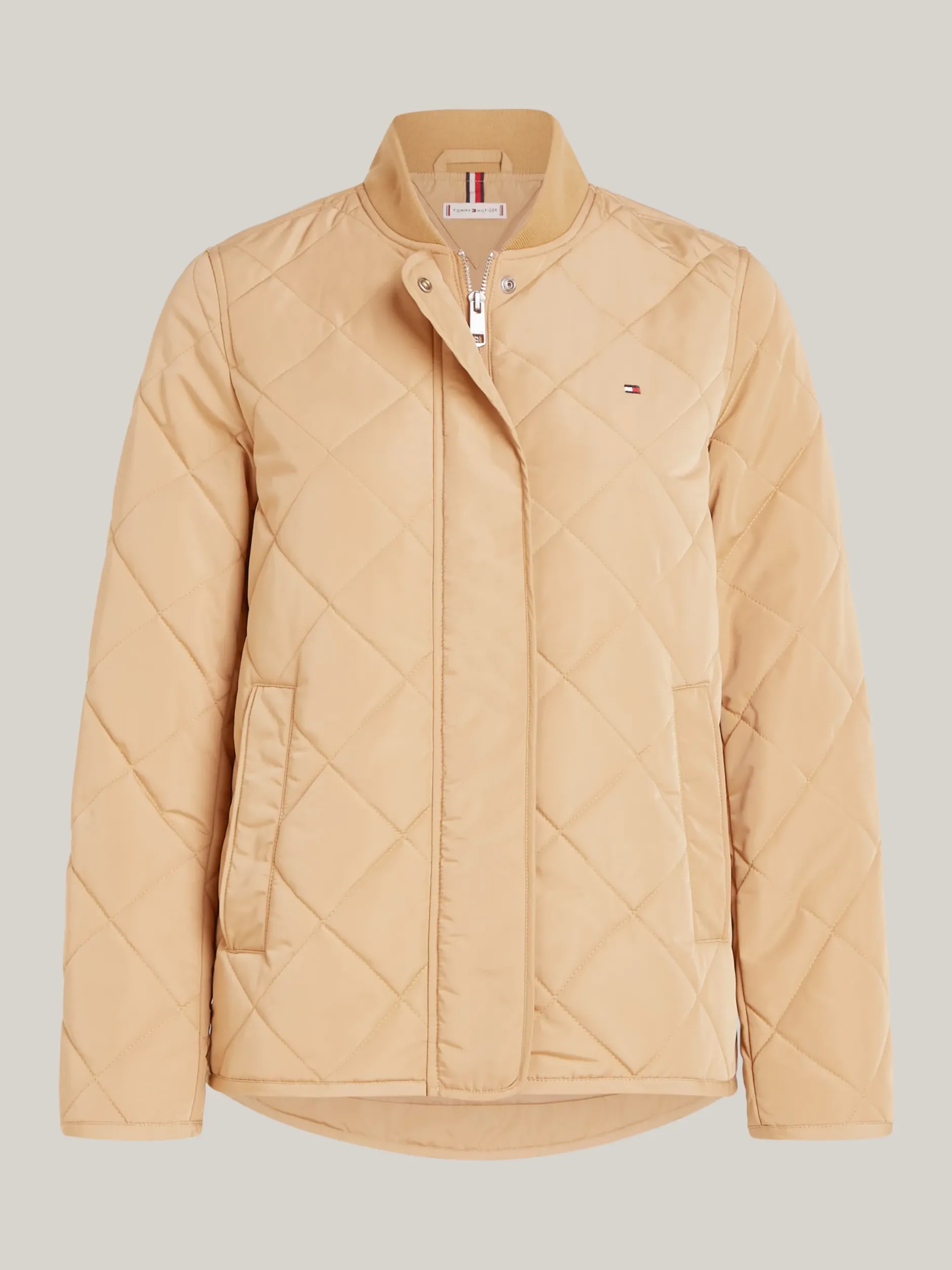 Kurtki & Płaszcze*Tommy Hilfiger Nieprzemakalna Ocieplana Kurtka Bomber CLASSIC KHAKI