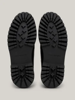 Sztyblety|Buty*Tommy Hilfiger Nieprzemakalne Masywne Sztyblety Ze Skóry BLACK