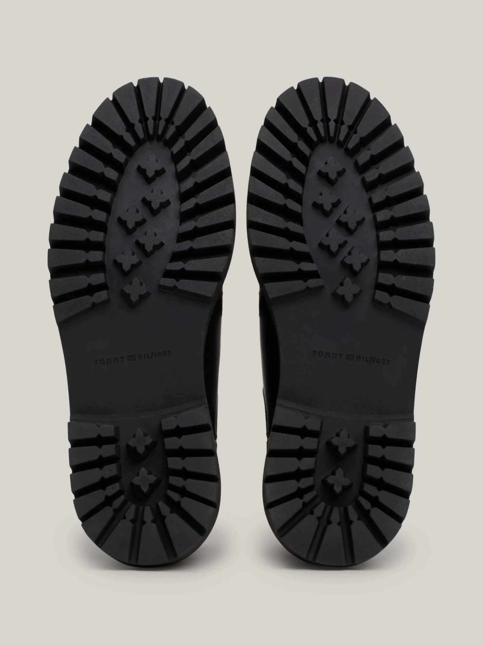 Sztyblety|Buty*Tommy Hilfiger Nieprzemakalne Masywne Sztyblety Ze Skóry BLACK