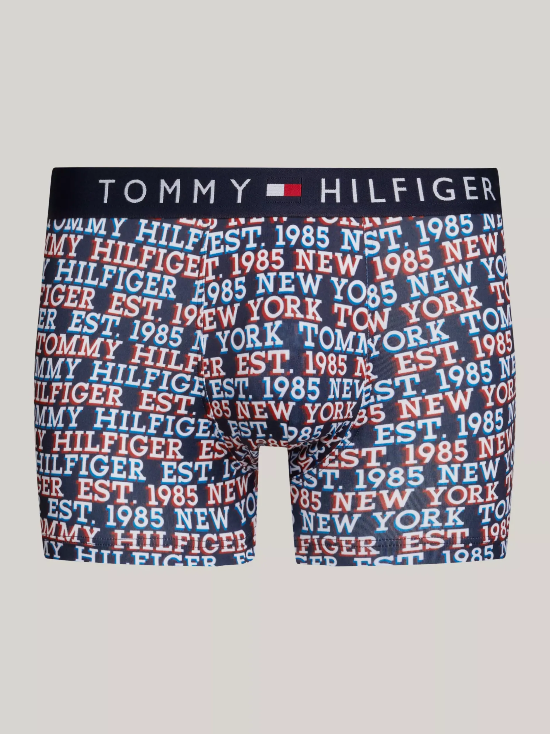 Kąpielówki|Bielizna*Tommy Hilfiger Obcisłe Bokserki TH Original Z Nadrukiem MONOTYPE LOGO ALLOVER DESERT SKY