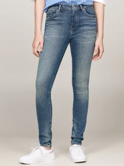 Jeansy*Tommy Hilfiger Obcisłe Jeansy Como Ze średnim Stanem ANNE