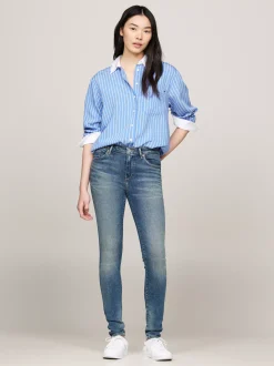 Jeansy*Tommy Hilfiger Obcisłe Jeansy Como Ze średnim Stanem ANNE