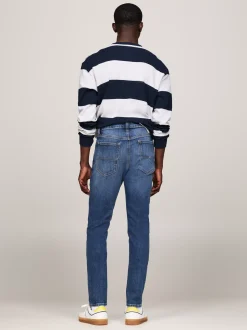 Jeansy*Tommy Hilfiger Obcisłe Jeansy Simon Z Efektem Wyblaknięcia DENIM DARK