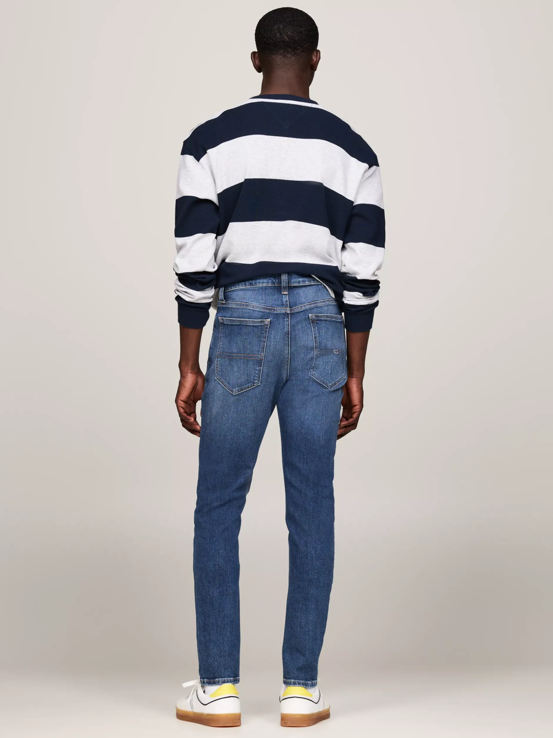 Jeansy*Tommy Hilfiger Obcisłe Jeansy Simon Z Efektem Wyblaknięcia DENIM DARK