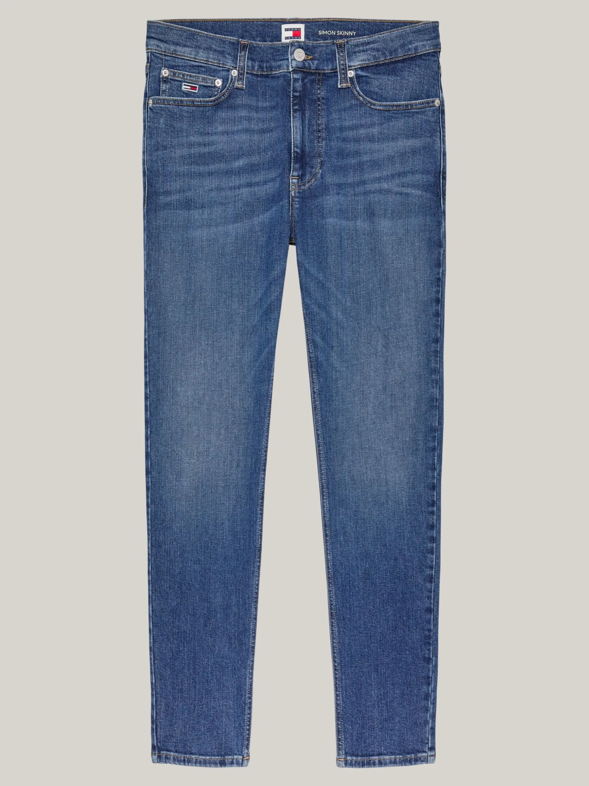 Jeansy*Tommy Hilfiger Obcisłe Jeansy Simon Z Efektem Wyblaknięcia DENIM DARK