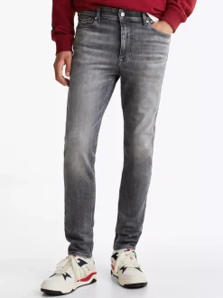 Jeansy*Tommy Hilfiger Obcisłe Jeansy Simon Z Efektem Wyblaknięcia DENIM BLACK
