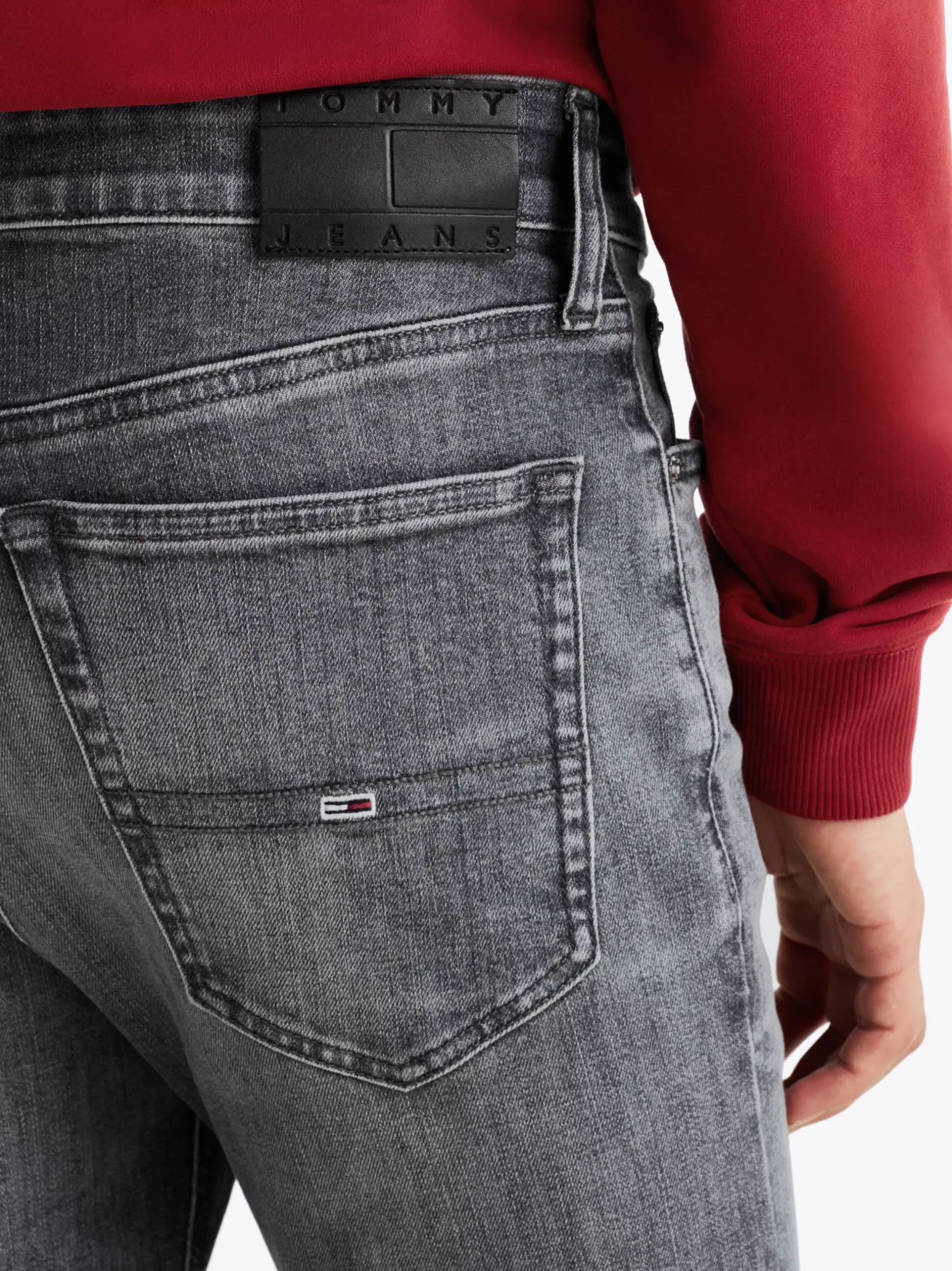 Jeansy*Tommy Hilfiger Obcisłe Jeansy Simon Z Efektem Wyblaknięcia DENIM BLACK